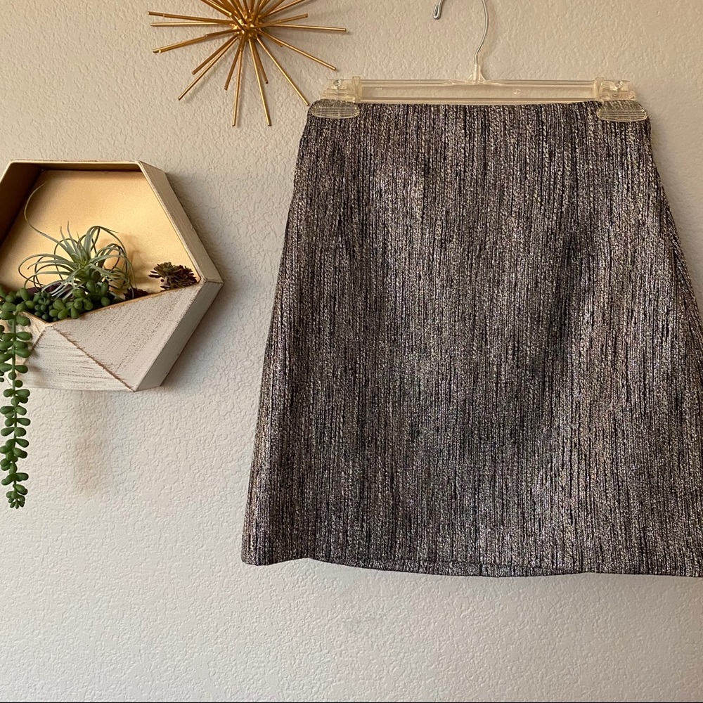 H&M silver sparkle mini skirt